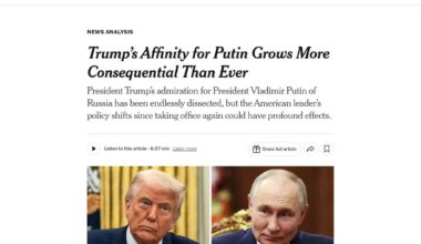 Trump’s Affinity for Putin Grows More Consequential Than Ever