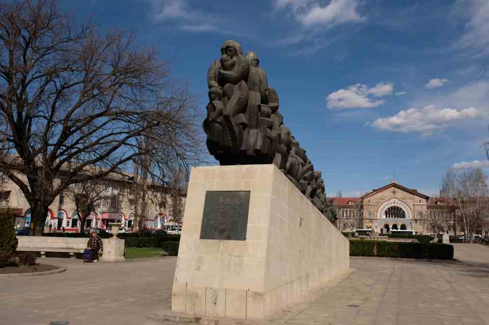 Memorial to victims of Stalinist repression in Chisinau, Moldova.