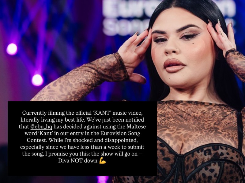 Malta must change Miriana Conte Eurovision lyrics