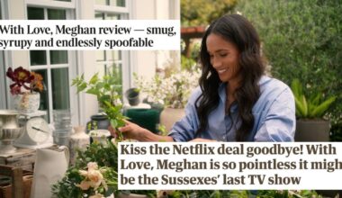‘Gormless lifestyle filler’: The reviews are in for With Love, Meghan and it’s getting slated