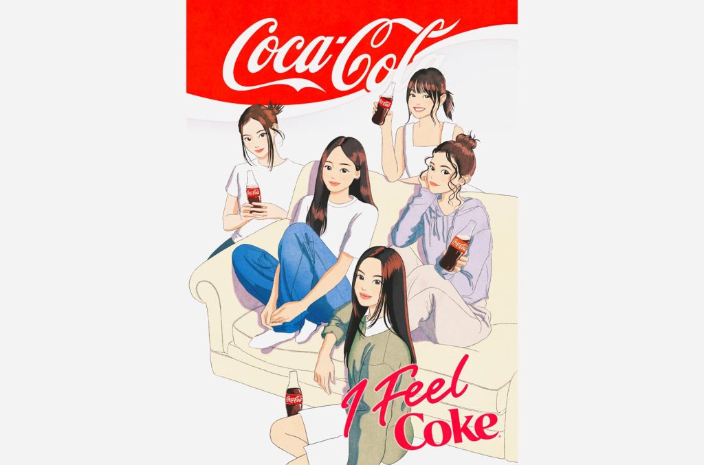 NewJeans' 'I Feel Coke' Campaign With Billboard Korea: Photos