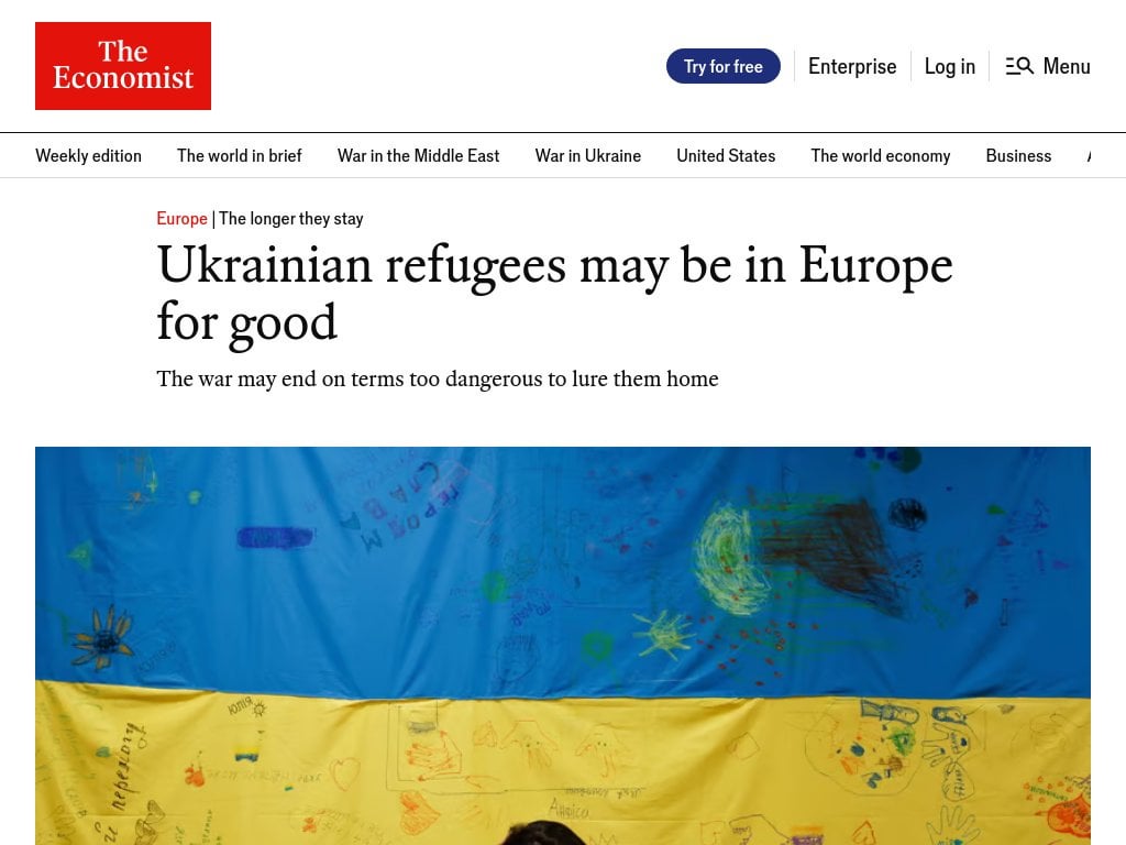 Ukrainian refugees may be in Europe for good