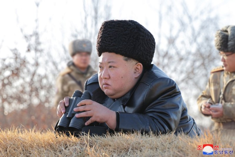 North Korea on Monday rejected a G7 Foreign Ministers statement calling for denuclearization, vowing instead to strengthen its nuclear forces. Leader Kim Jong Un oversaw a cruise missile test-launch last month as Pyongyang continues to develop weapons. File Photo by KCNA/EPA-EFE