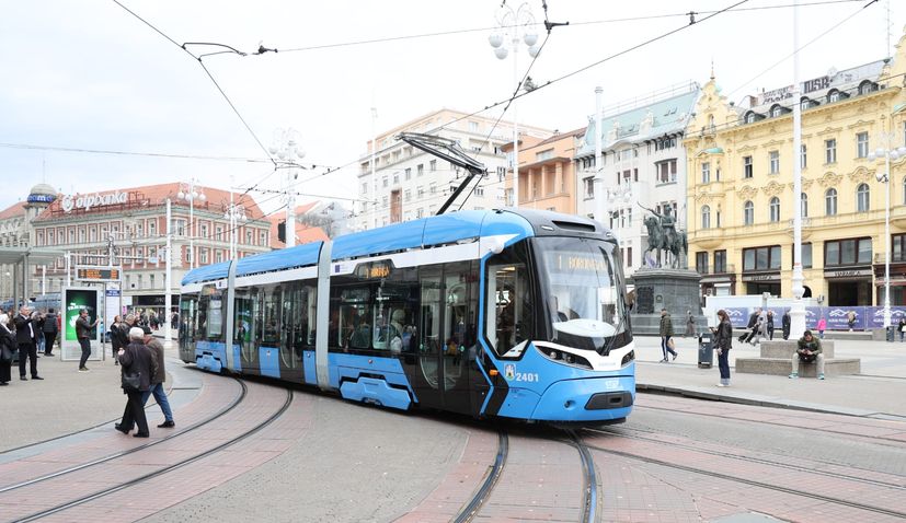 New tram in Zagreb 