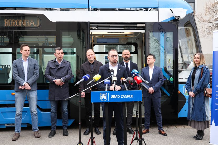 New tram in Zagreb 