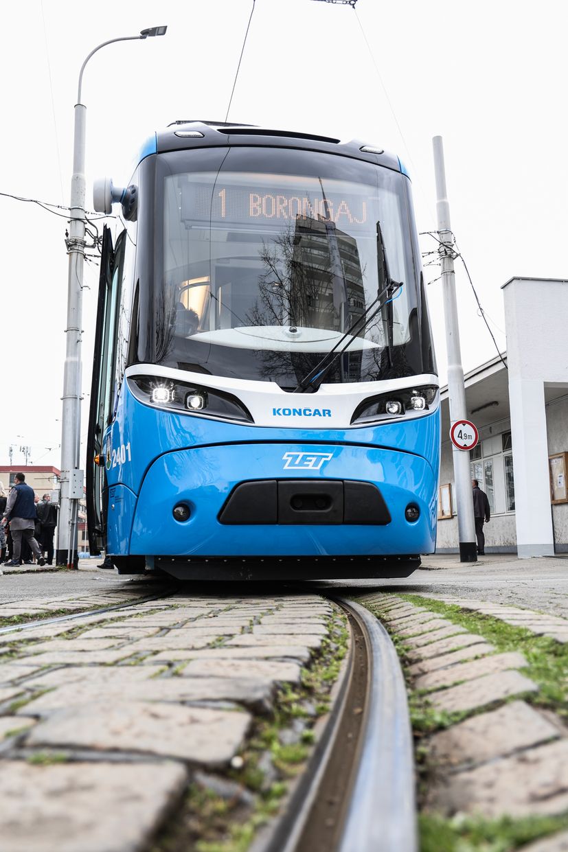 New tram in Zagreb 