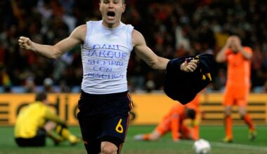 ‘It’s hard to describe scoring the winner in the World Cup final. The ball came to me, I controlled it, and time stopped. It was like slow motion. I heard silence’: Andres Iniesta recalls scoring winner for Spain against the Netherlands in 2010