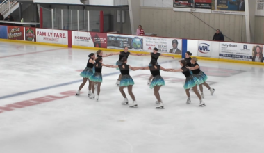 Finland synchronized figure skater competes in WI competition