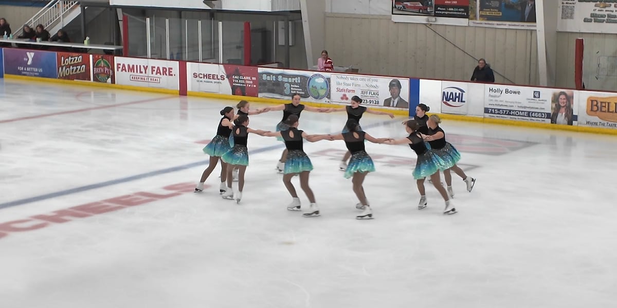 Finland synchronized figure skater competes in WI competition