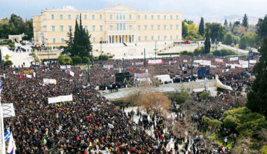 Violence mars Greece train crash mass protest