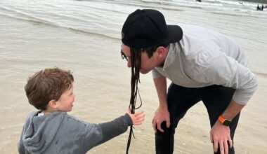 Princess Eugenie shares a never-before-seen photograph of her son August as she pays tribute to her husband Jack Brooksbank