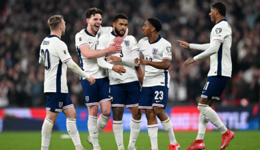 Match Centre: England 3-0 Latvia