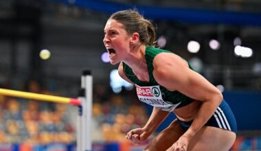 Ireland’s Kate O’Connor in contention for historic medal after big morning at European Indoors