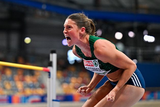 Ireland’s Kate O’Connor in contention for historic medal after big morning at European Indoors