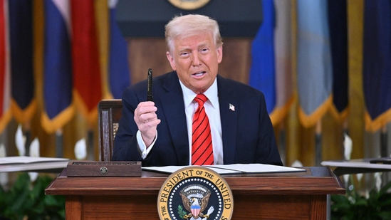 US President Donald Trump announced that he would be signing a rare earth minerals deal with Ukraine soon(AFP)