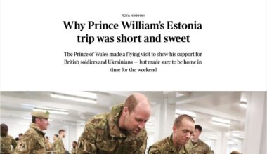 Why Prince William’s Estonia trip was short and sweet