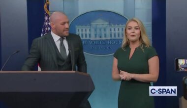 Violent Rapist Conor McGregor holding a press conference in the White House