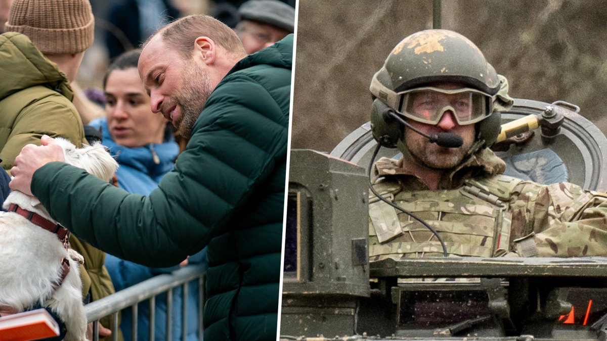Prince William cuddles dogs and rides in tank on Estonia trip – NBC New York