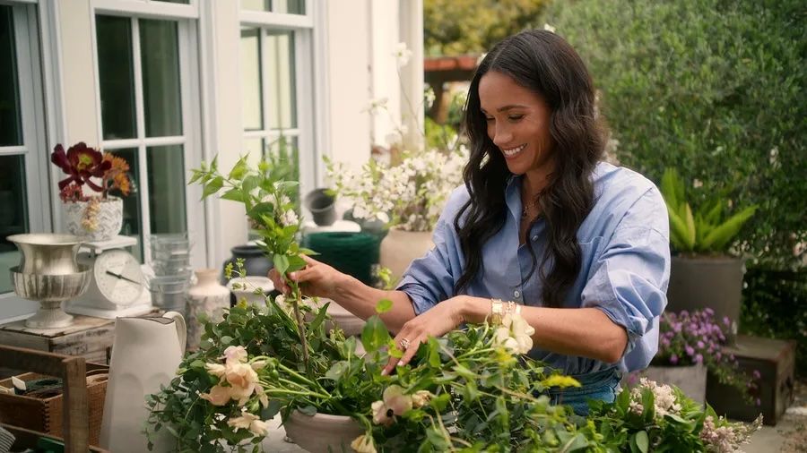 Image may contain Meghan Duchess of Sussex Garden Nature Outdoors Gardening Person Teen and Plant