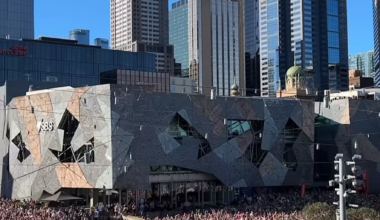 Kneecap throw pop up gig in Australia, draws massive crowd