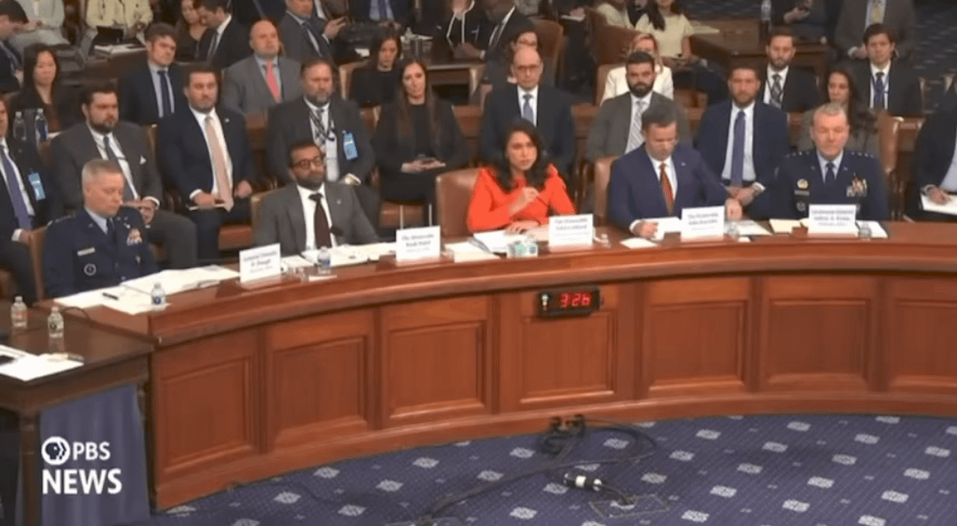 WATCH the utter incompetence unfold AFTER the Atlantic published the texts this morning and Tulsi Gabbard is confronted today on why she lied in her testimony to the Senate yesterday. She says she misremembered... Sure you did