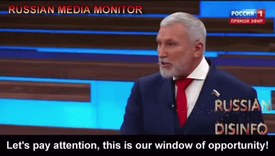 Kremlin propagandist on Russian state TV: “We support everything Trump is doing. We love how he is behaving”