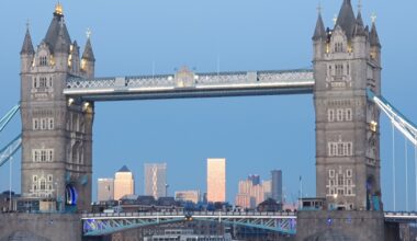 I have never seen Canary Wharf so clear