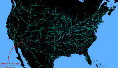[OC] All roads lead to Nothing (Arizona, USA) -- Fractal shortest paths in road networks
