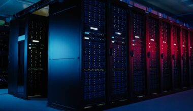 A server farm.