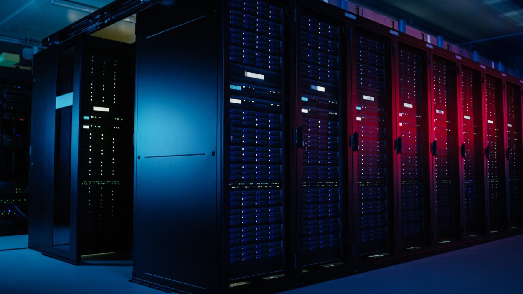 A server farm.