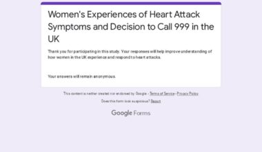 Researching why women in the UK take longer to call 999 when first experiencing heart attack symptoms