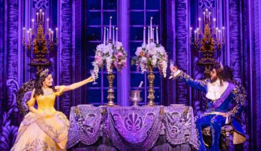 Shubshri Kandiah as Belle and Brendon Xavier as Beast in Disney's "Beauty and the Beast." (Disney/Daniel Boud)