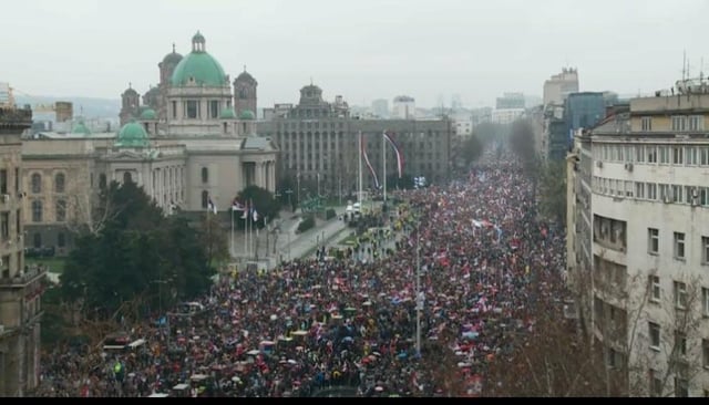 Did you see protest in Serbia it is masive