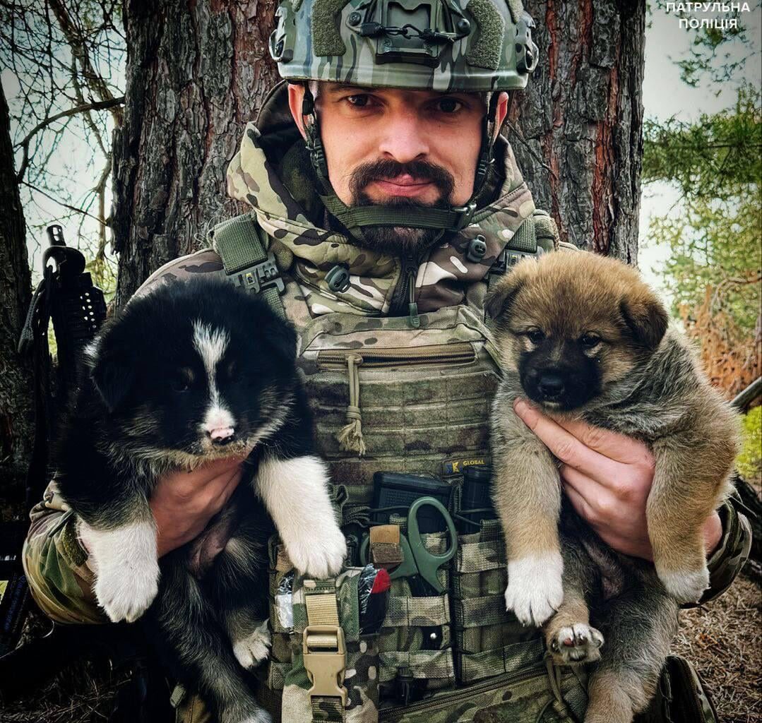 Soldier from the Khyzhak Brigade - of the Special Police Forces of Ukraine - in the Donetsk Oblast.