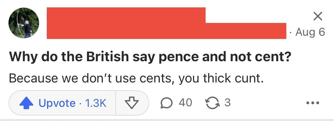 A very British answer 😂
