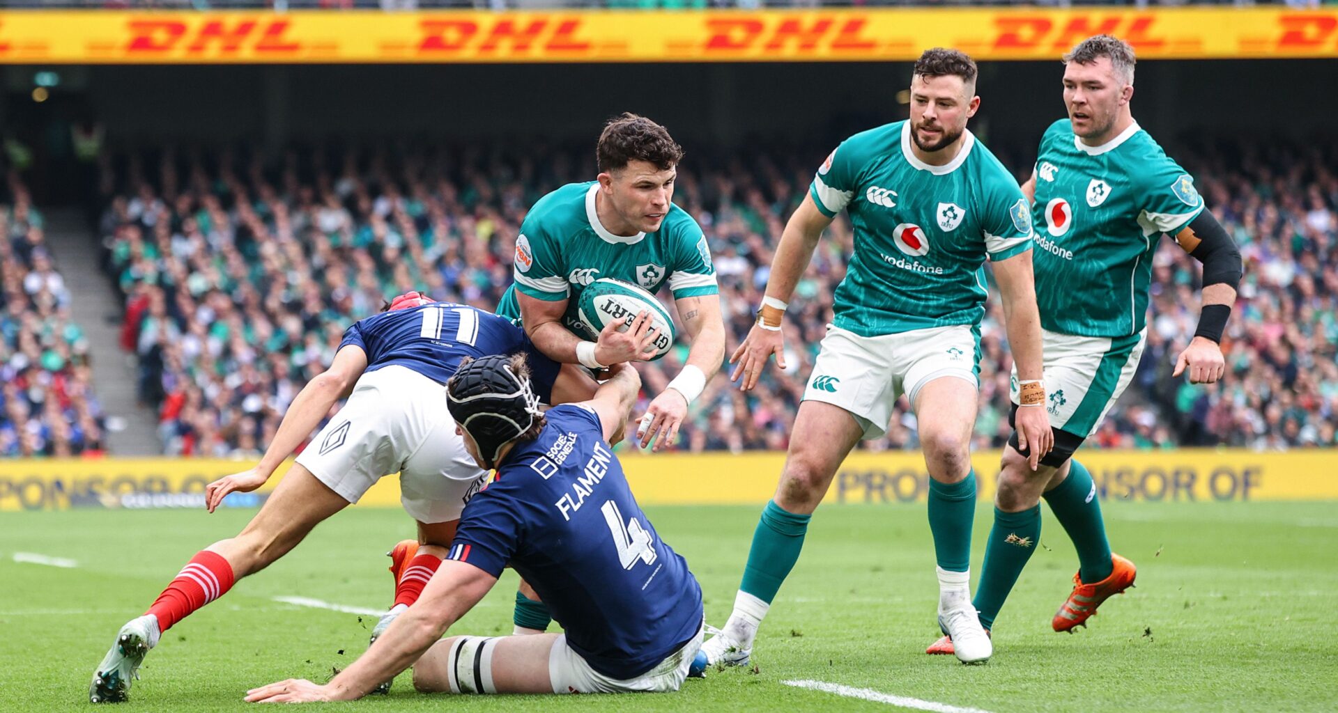 France overcome weakened Irish