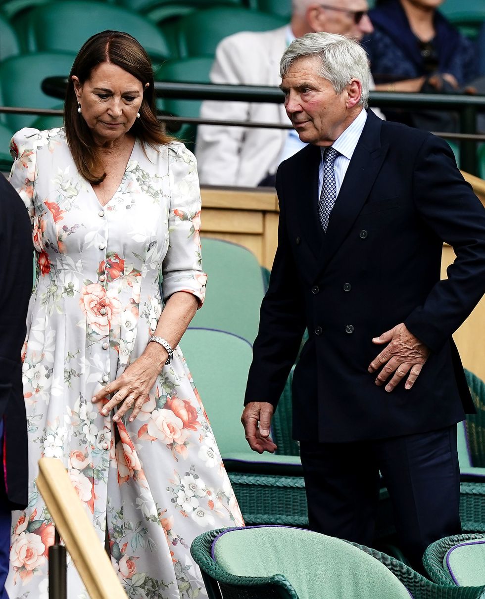 Carole Middleton and Michael Middleton