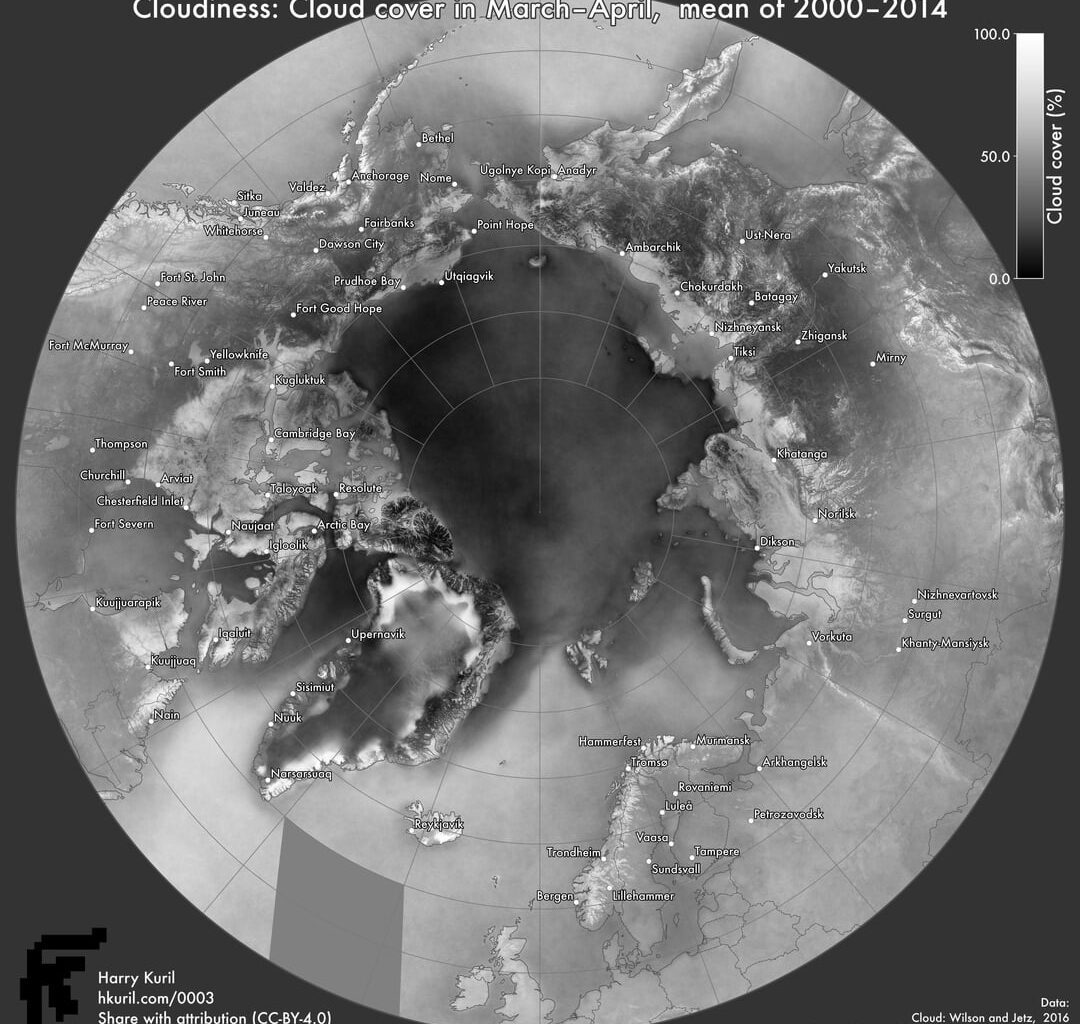 Maps I made for planning an aurora-spotting vacation [OC]