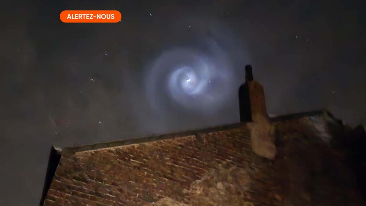 "Lumière étrange", "un halo en forme de spirale": quel est le phénomène observé ce lundi soir dans notre ciel?