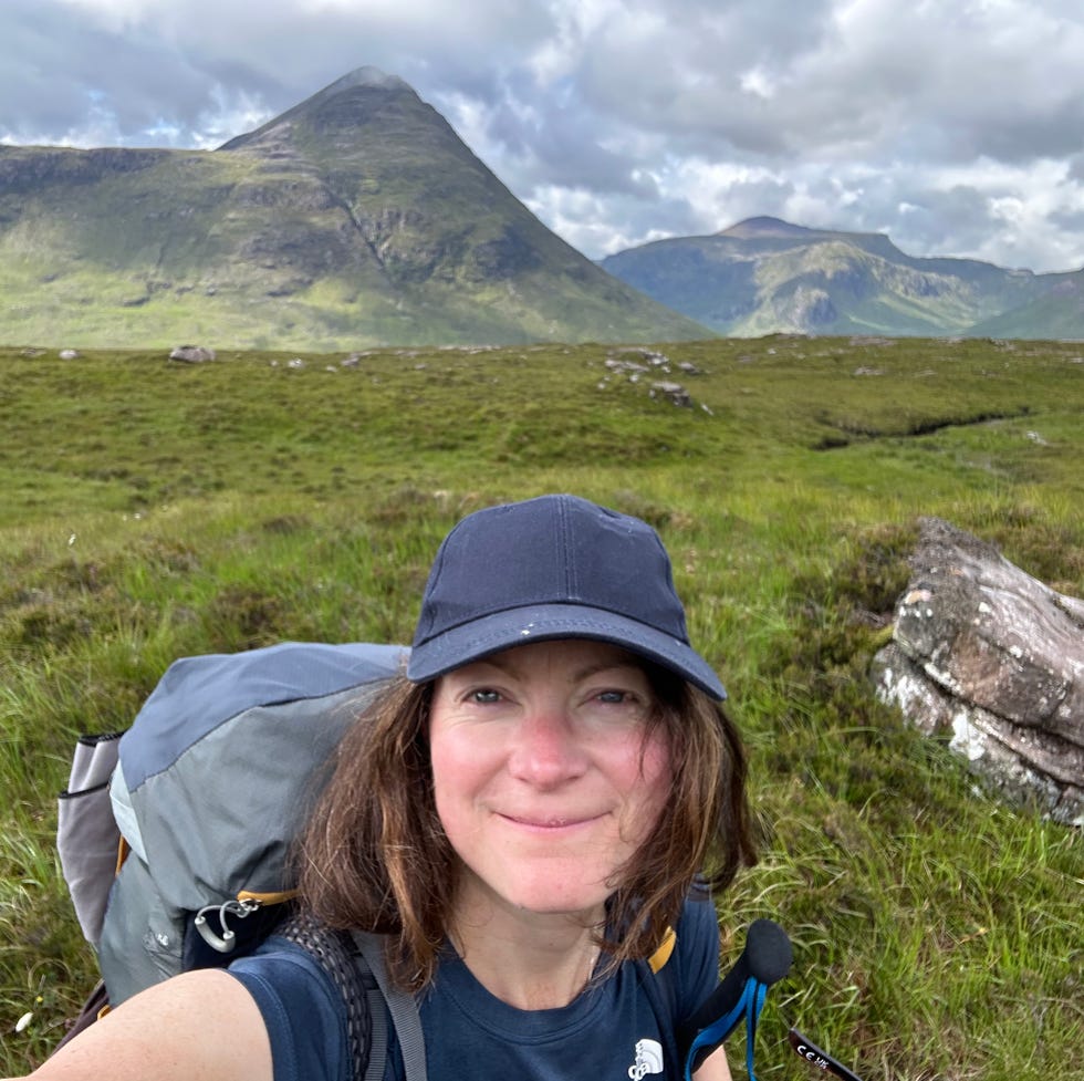claire allen on a walk in scotland