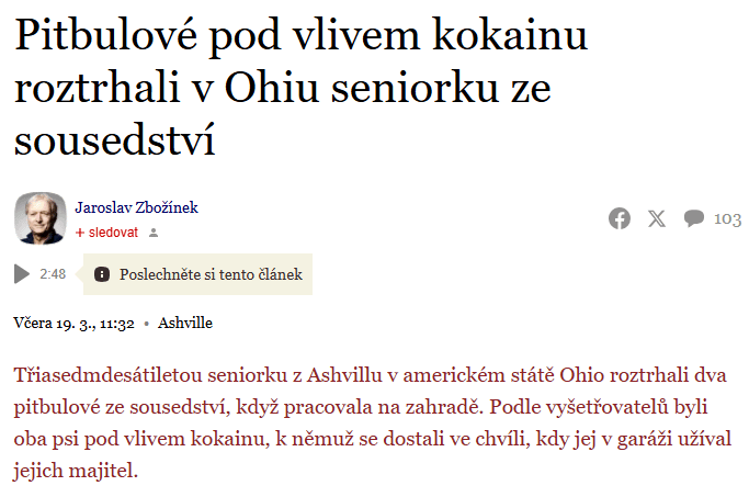 U nas by to byl krysařík na piku