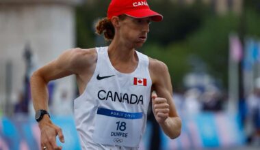 Sensational Evan Dunfee smashes men's 35km race walk world record in Slovakia
