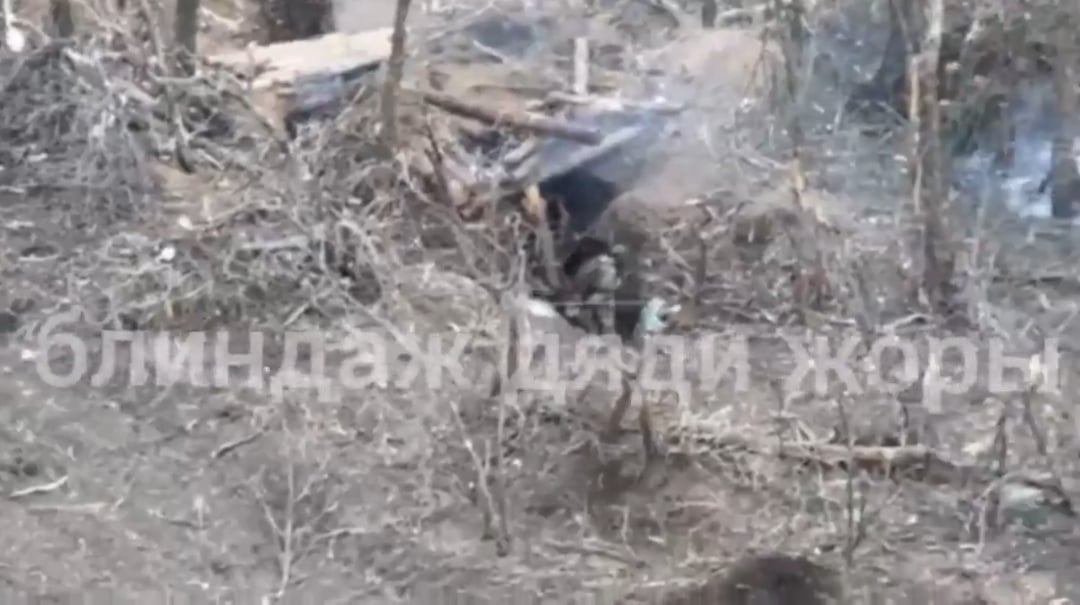 Another Russian war crime: Surrendering Ukrainian soldier executed by Russian soldiers. Konstantynivka direction. March 2025 [NSFW]