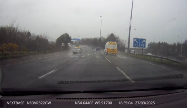 Good luck everybody else (M2 Greencastle Northbound - Fiat 500)