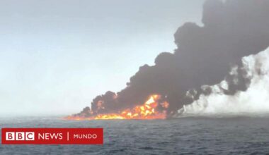 Un buque petrolero y un carguero con sustancias químicas altamente tóxicas chocan en el mar del Norte frente a la costa británica