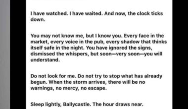 Apparently the threat called in around Ballycastle