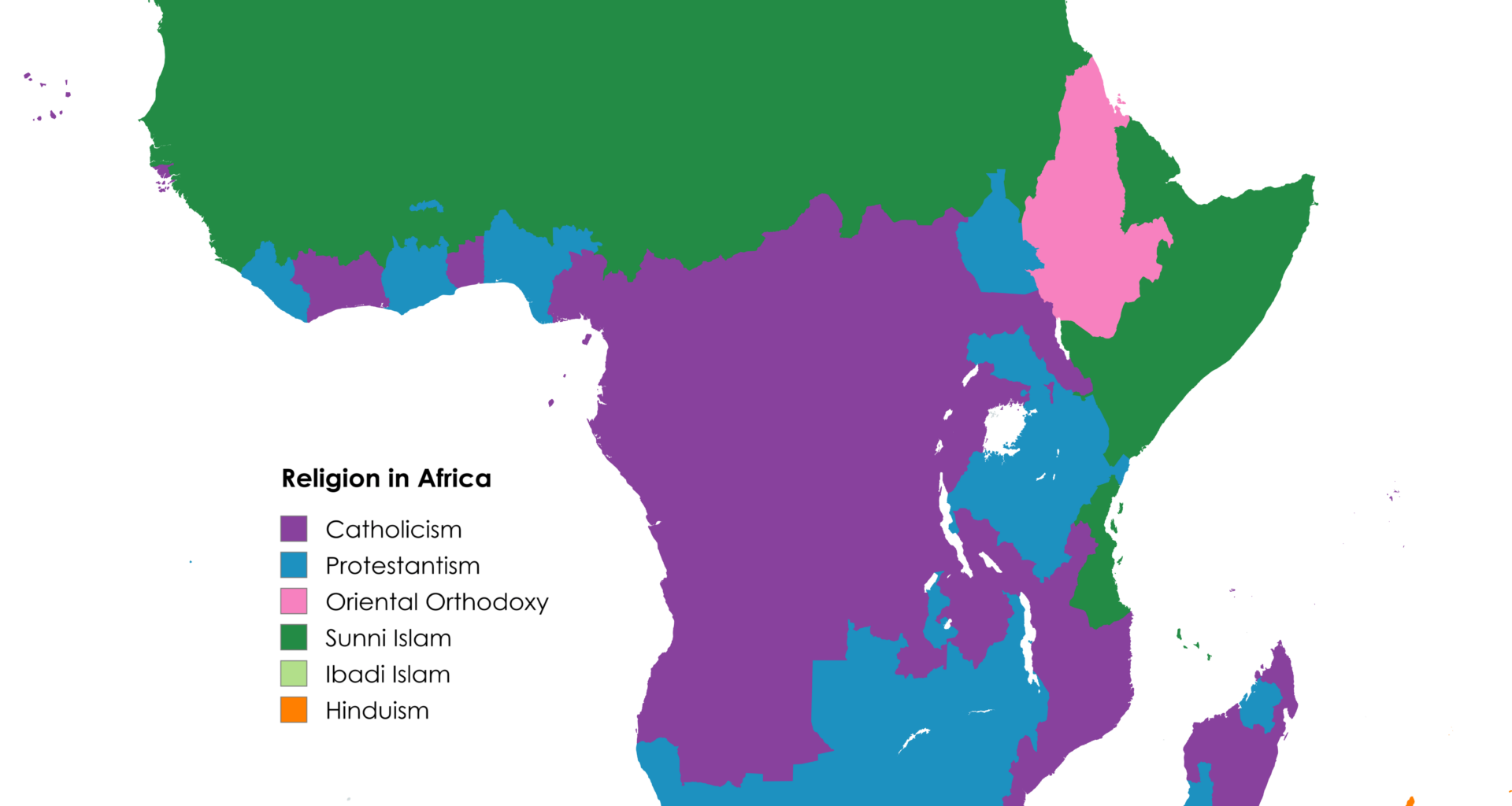 Religion in Africa [OC]