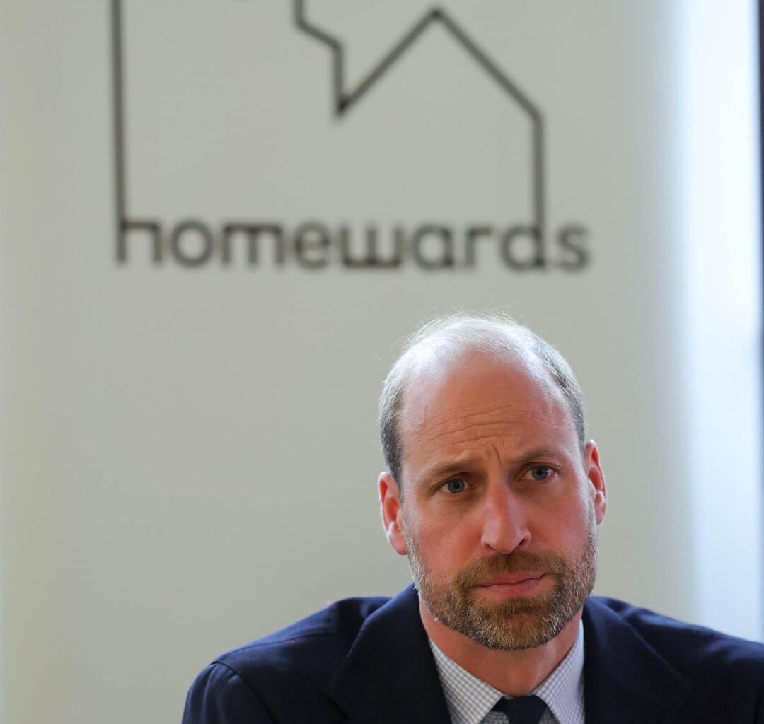 Prince William in Aberdeen as part of The Royal Foundation’s Homewards initiative.