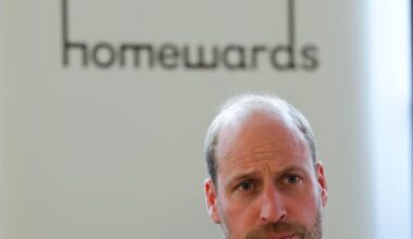 Prince William in Aberdeen as part of The Royal Foundation’s Homewards initiative.