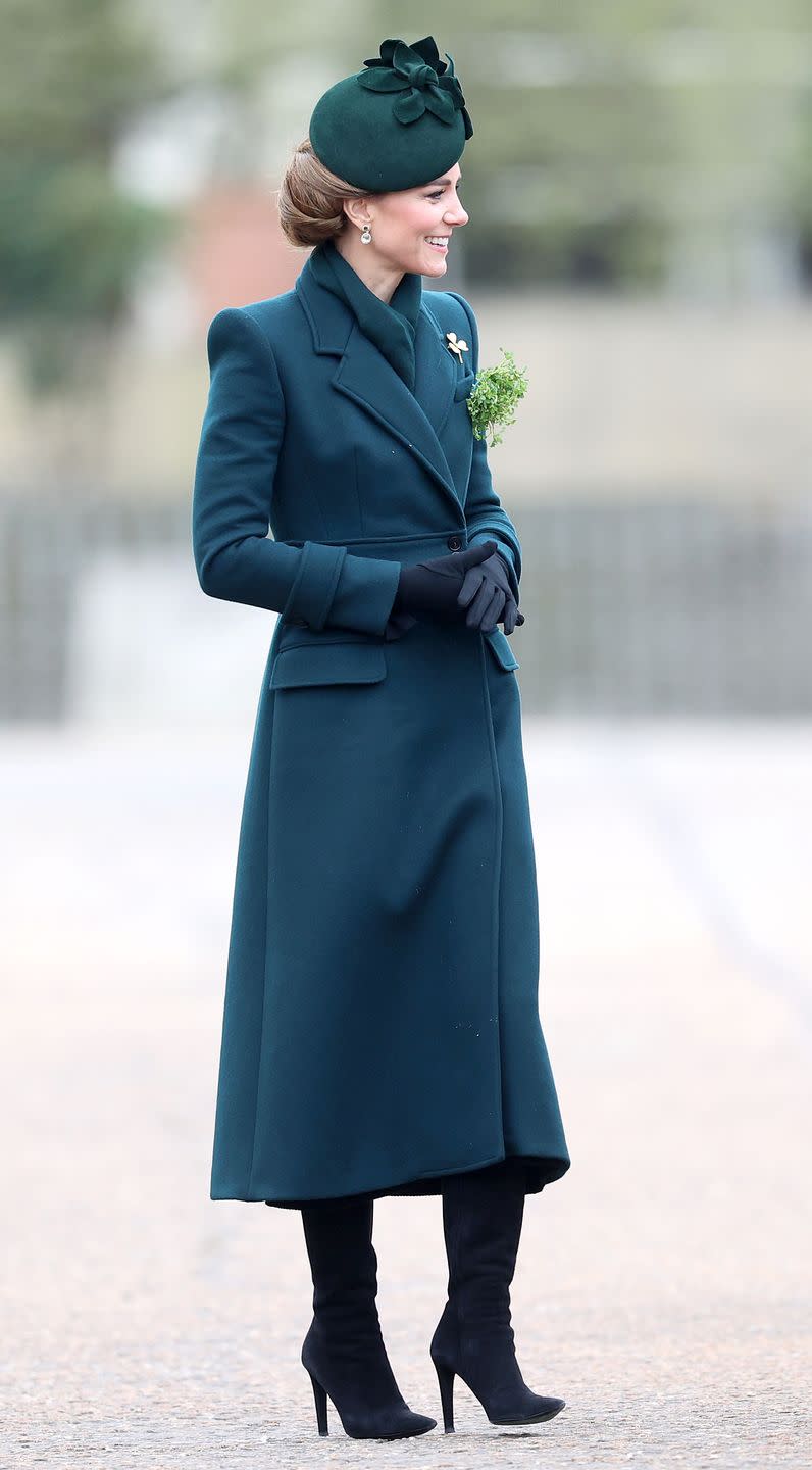 the princess of wales attends the 2025 irish guards' st. patrick's day parade